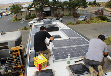 installing solar on travel trailer in Benicia CA