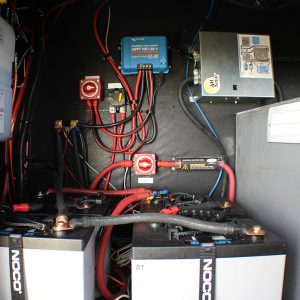 Batteries and switch panels in RV